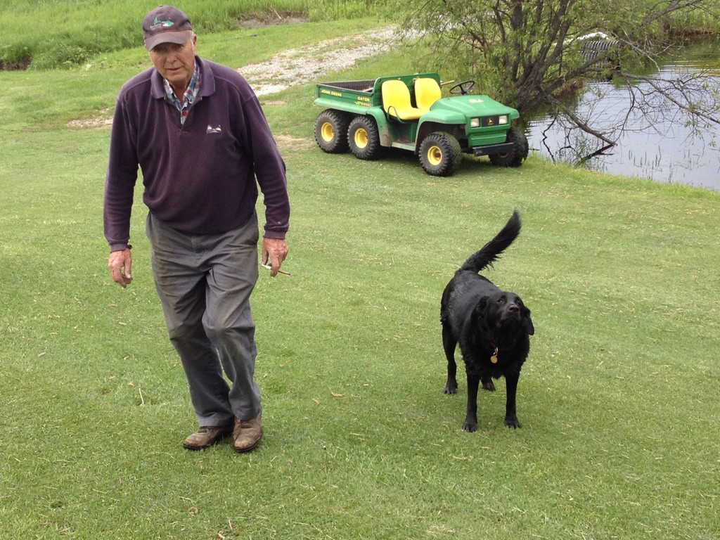 Allan Pratt with Rosey